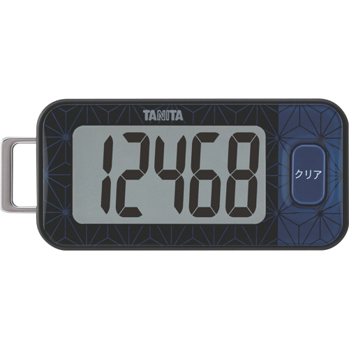 3Dｾﾝｻｰ搭載歩数計 ﾌﾞﾙｰﾌﾞﾗｯｸ 1個