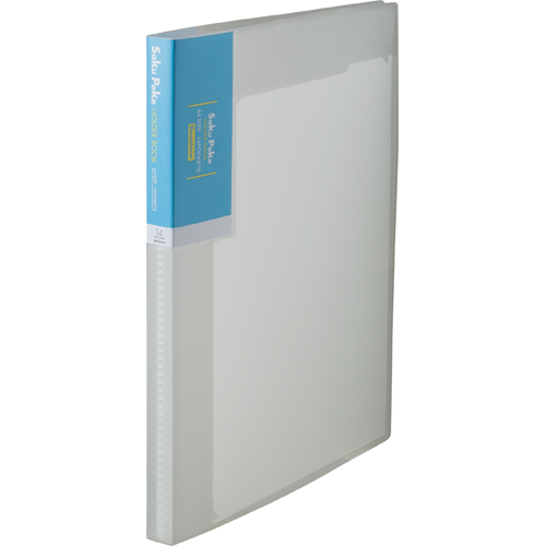 ｻｸﾎﾟｹﾎﾙﾀﾞｰﾌﾞｯｸ A4ﾀﾃ 14ﾎﾟｹｯﾄ 背幅19mm ｸﾘﾔｰ 1冊画像