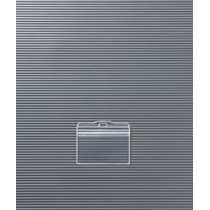 名札用ﾎﾙﾀﾞｰ ﾖｺ型 ｿﾌﾄﾀｲﾌﾟ(ﾁｬｯｸ式) 1ﾊﾟｯｸ(10枚)画像