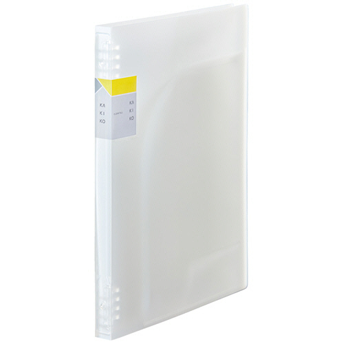 ｸﾘｱｰﾌｧｲﾙｶｷｺ 差し替え式(透明) A4ﾀﾃ 30穴 20ﾎﾟｹｯﾄ 背幅21mm 乳白 1冊画像