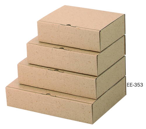 お菓子や雑貨等の軽い商品にピッタリ！クラフト原紙の組立式宅配箱