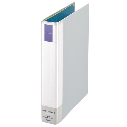 ﾊﾟｲﾌﾟ式ﾌｧｲﾙ(環境)両開き A4ﾀﾃ 30mmとじ 背幅51mm ﾗｲﾄｸﾞﾚｰ 1ｾｯﾄ(10冊)画像