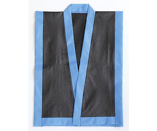 カラー不織布　エイサー打掛　黒（襟青）S　帯付画像