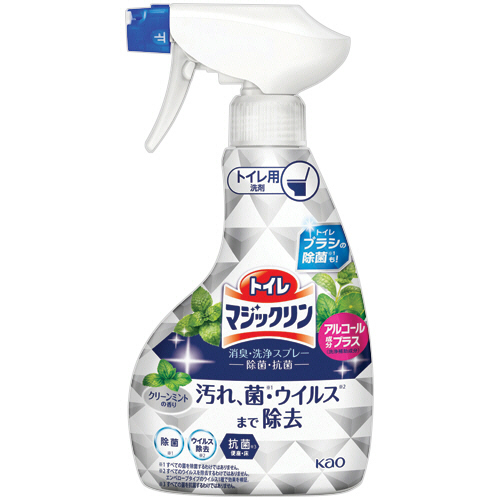 ﾄｲﾚﾏｼﾞｯｸﾘﾝ 消臭･洗浄ｽﾌﾟﾚｰ 除菌･抗菌 ｸﾘｰﾝﾐﾝﾄの香り 本体 350mL 1本画像