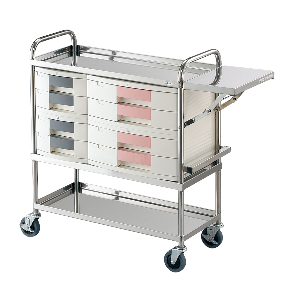 とっても静かな処置車(トレイBOX) A4用+A3用