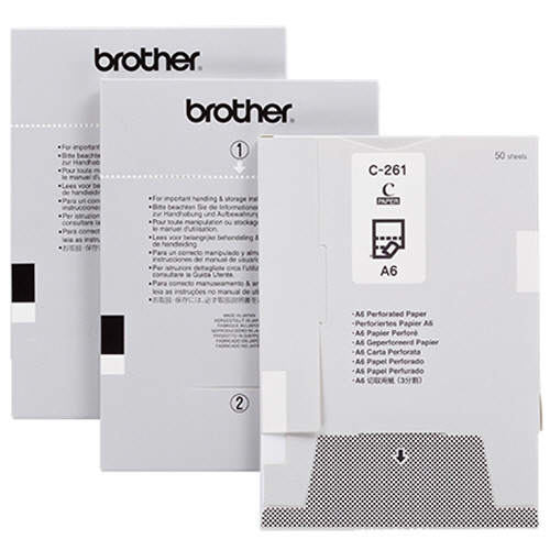 M PRINTｼﾘｰｽﾞ用ﾍﾟｰﾊﾟｰｶｾｯﾄ 切取用紙(3分割)A6 1ｾｯﾄ(1000枚:50枚×20ｶｾｯﾄ)画像