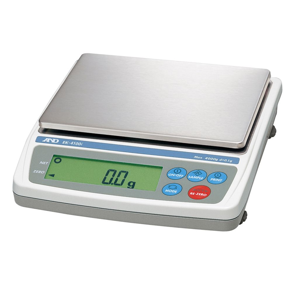 コンパクト電子天びん EK-iシリーズ  ひょう量:4000g 最小表示:0.1g  一般校正付画像