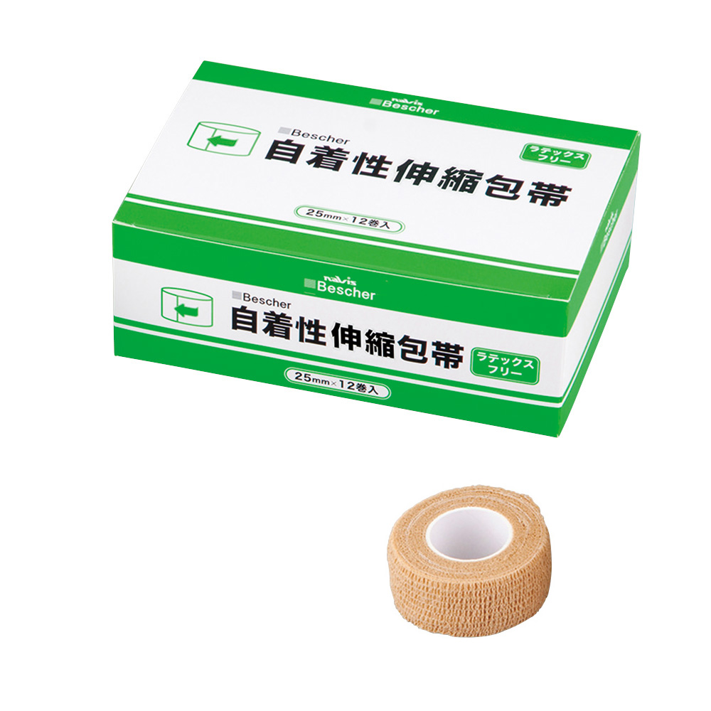 ベスケア　自着性伸縮包帯　25mm×4.5m　12個入