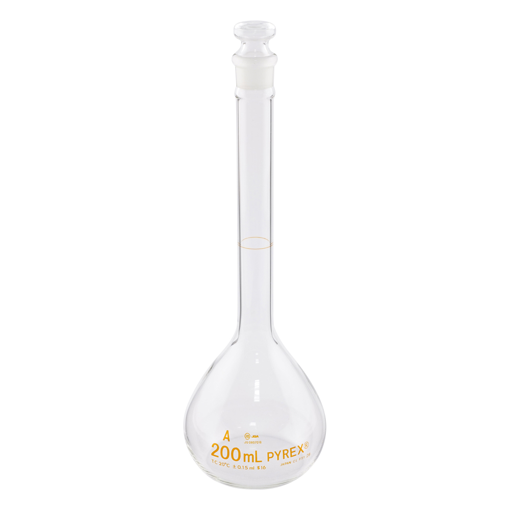 メスフラスコ（JIS規格）　200mL