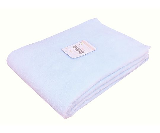 バスタオル 無撚糸カラー 60×120cm BLUE 1セット（10枚入）画像