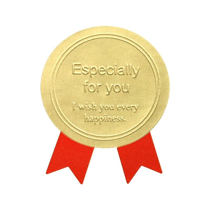 業務用ギフトシール　スタイリッシュＨ　ゴールド赤画像