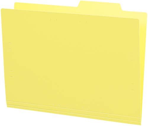 個別フォルダー（ＰＰ製・５０枚パック）黄画像