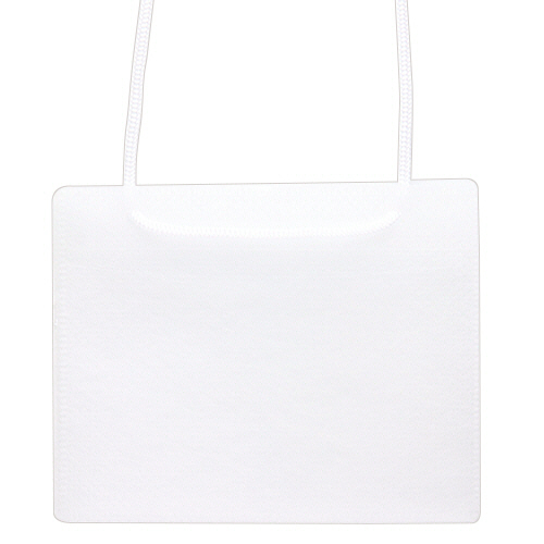 ｶﾗｰ吊下げ名札 名刺ｻｲｽﾞ 白 1ﾊﾟｯｸ(50個)画像