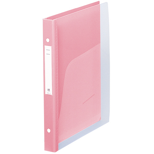 ﾒﾃﾞｨｶﾙｻﾎﾟｰﾄﾌﾞｯｸ･ｸﾘﾔｰ A4ﾀﾃ 4穴 背幅31mm ﾋﾟﾝｸ 1冊画像