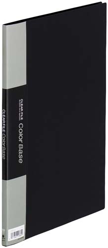 カラーベース固定式　Ａ４縦１０ポケット　黒　５冊画像