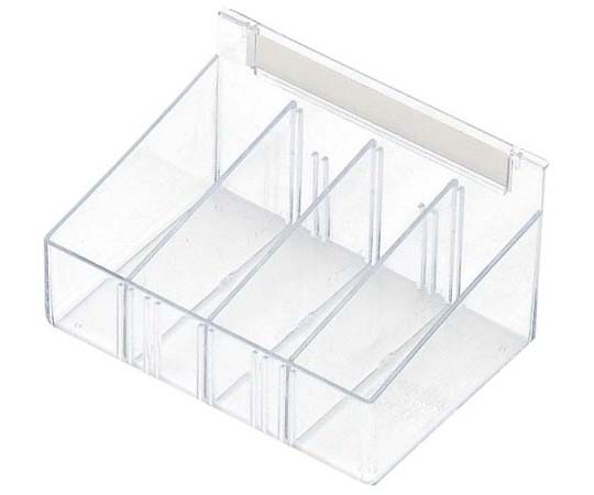 与薬トレー　仕切板付き　透明