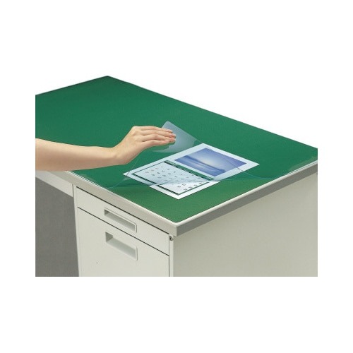 デスクマット軟質　下敷付／緑　１０４７×６２２ｍｍ画像