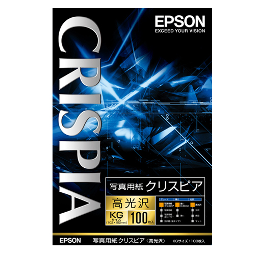 写真用紙ｸﾘｽﾋﾟｱ<高光沢> KGｻｲｽﾞ 1冊(100枚)画像