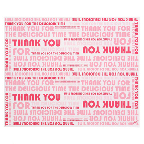 ｸﾚｰﾌﾟ包装紙 四角 ﾃﾞﾘｼｬｽﾀｲﾑ ﾋﾟﾝｸ 255×207 1ｾｯﾄ(4000枚:100枚×40ﾊﾟｯｸ)画像