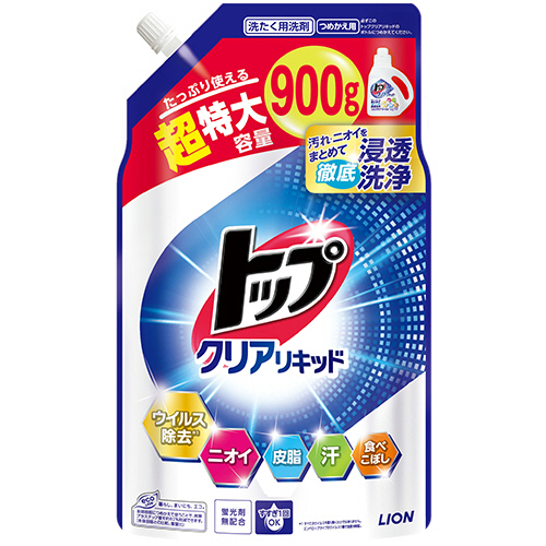 ﾄｯﾌﾟ ｸﾘｱﾘｷｯﾄﾞ つめかえ用 超特大 900g 1個画像