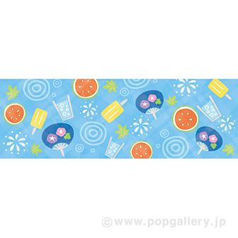 ラウンドシート 夏イメージ（味覚）画像