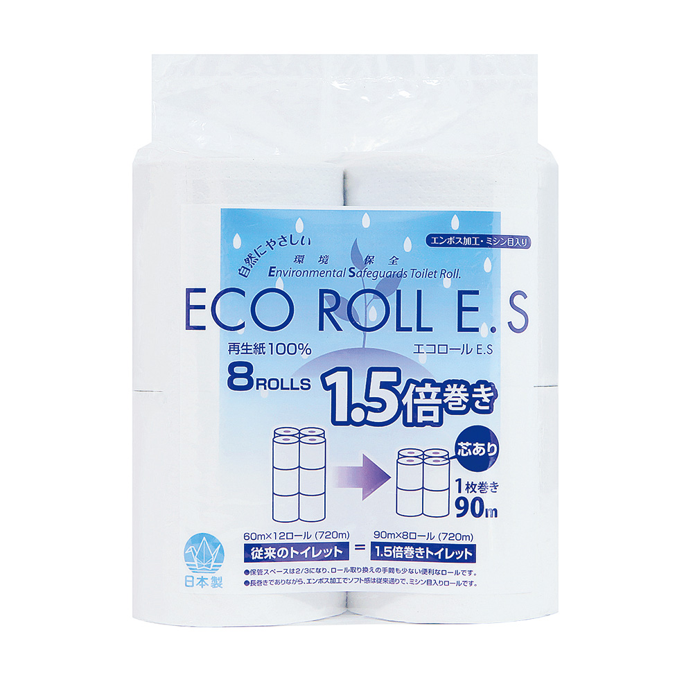 トイレットペーパー　ECO　ROLL　E.S　8ロール入画像