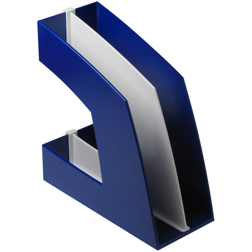 ﾌｧｲﾙﾎﾞｯｸｽ 仕切板付 A4ﾀﾃ 背幅107mm ﾌﾞﾙｰ 1個画像