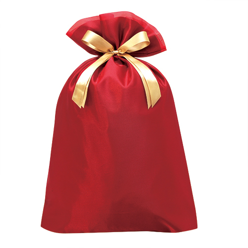 オーガンジー巾着レッド LL画像