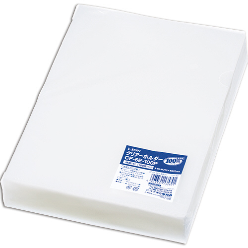 ｸﾘｱｰﾎﾙﾀﾞｰ A4 厚さ0.2mm 透明 1ﾊﾟｯｸ(100枚)