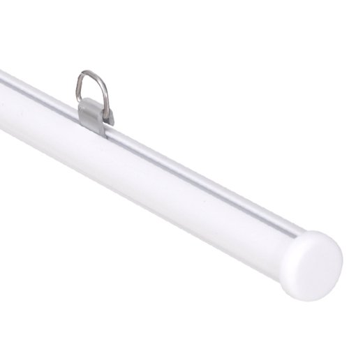 売場備品 アルミH型パイプ 16-1220 ホワイト 友屋画像
