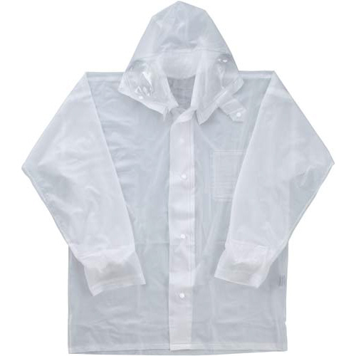 作業用ビニール合羽　クリア　Ｌ画像