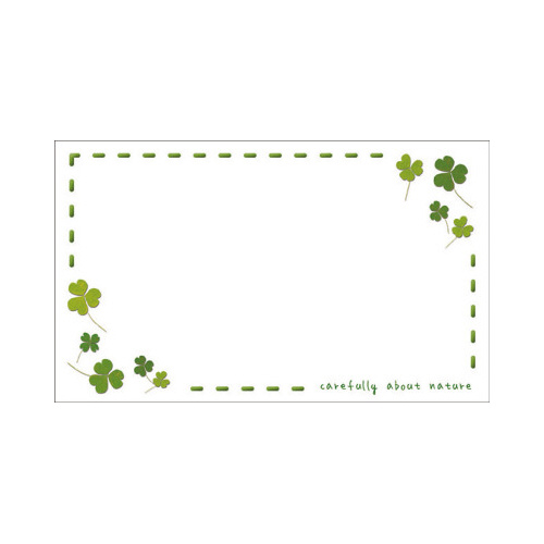 ショーカード　クローバー柄　３０枚入画像