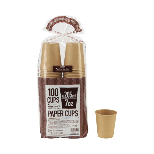 オール未晒しカップ２０５ｍｌ　１００個×３０画像