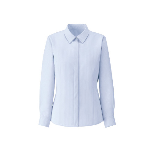 シャドーＳ長袖ブラウスブルー４１６３Ａ１１号画像