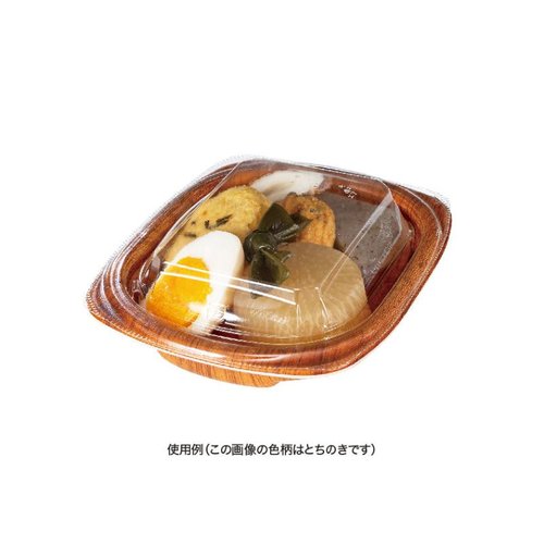 軽食容器 ホット こんもり 16-13B うたかたオレンジ リスパック [バラ販売] 鮮やかなオレンジ色の食器が多数並んでいる様子
