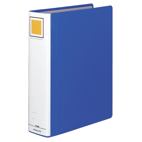 ﾁｭｰﾌﾞﾌｧｲﾙ(ｴｺﾂｲﾝR) A4ﾀﾃ 600枚収容 60mmとじ 背幅75mm 青 1冊画像