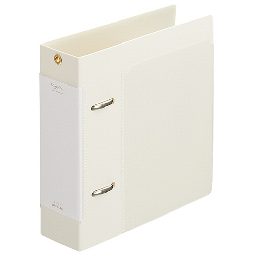 myfa ｺﾚｸｼｮﾝﾌｧｲﾙ ﾐﾆ ﾜｲﾄﾞ 2穴 背幅45mm ﾐﾙｷｰﾎﾜｲﾄ 1冊画像