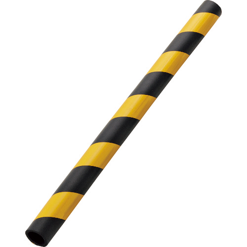 ﾄﾗ柄ﾊﾟｲﾌﾟｸｯｼｮﾝ(反射ﾀｲﾌﾟ) 黄/黒 TRC-69HTR 70(50)φ×1000mm 1本画像