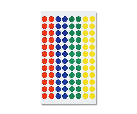 HEIKO タックラベル(シール) NO.649 丸 アソート Φ9mm 672片画像