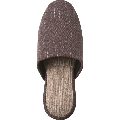 ｽﾃｯﾁ柄ﾂｰﾄﾝｽﾘｯﾊﾟ ﾀﾞｰｸﾌﾞﾗｳﾝ 1足画像