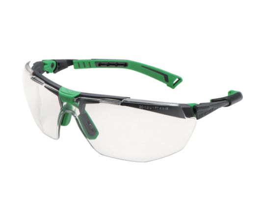 一眼型保護メガネ 5X1 メタルグレー×グリーン 防曇コーティング付画像