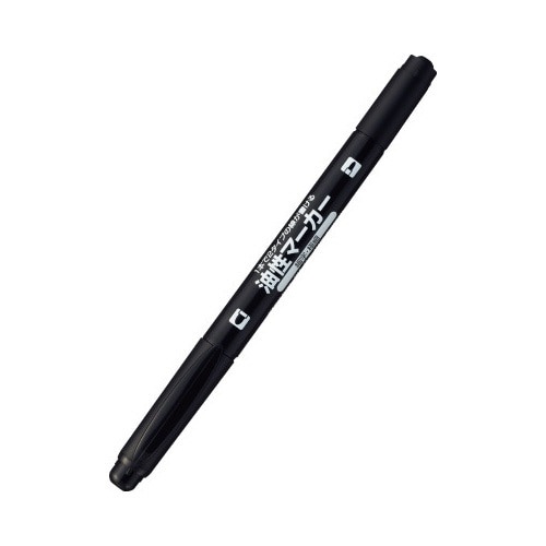 油性マーカーツイン　極細・細字　黒画像