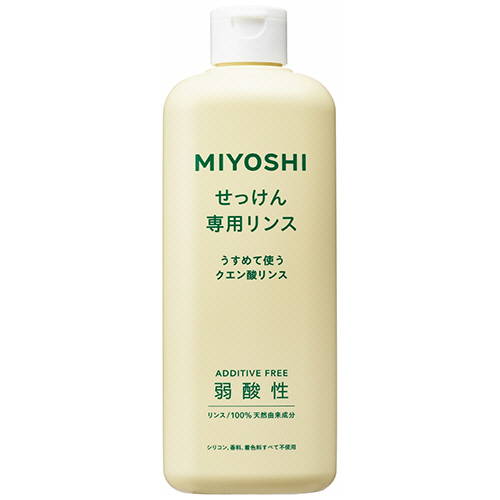 無添加 せっけん専用ﾘﾝｽ 本体 350mL 1本画像