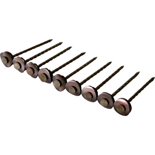 ｽﾃﾝﾚｽ連結傘釘ﾊﾟﾜｰｽｸﾘｭｰ ﾌﾞﾛﾝｽﾞ 12×75 (25連) 1箱(225本)画像