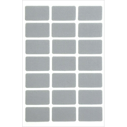 ﾀｸﾞﾍﾟﾀﾗﾍﾞﾙ ｸﾞﾚｰ 1ｼｰﾄ(21枚)画像