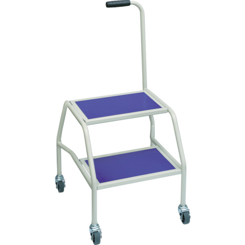 移動式踏み台SFS型 2段ｽﾘｯﾌﾟ防止ｺﾞﾑ付き H800×470×455 1台画像