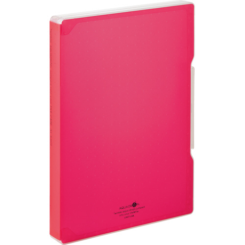 AQUA DROPs ﾌｧｲﾙｹｰｽ A4 270枚収容 背幅30mm 赤 1個画像