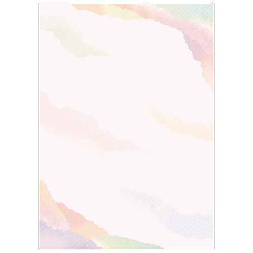 OA対応和柄用紙 和ごころ A4判 重ね和紙桃 1ｾｯﾄ(50枚:10枚×5冊)