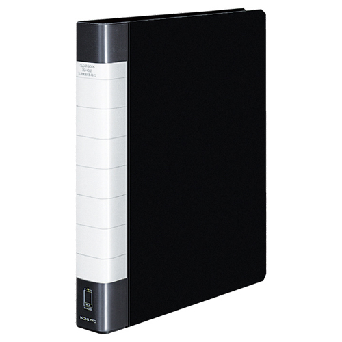 ｸﾘﾔｰﾌﾞｯｸ(ﾀﾌﾎﾞﾃﾞｨ) 替紙式 A4ﾀﾃ 30穴 30ﾎﾟｹｯﾄ付属 背幅38mm 黒 1冊画像