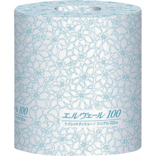 ｴﾘｴｰﾙ ｴﾙｳﾞｪｰﾙﾄｲﾚｯﾄﾃｨｼｭｰｼﾝｸﾞﾙ100m個包装ﾐｼﾝ目入り 1ｹｰｽ(80ﾛｰﾙ)画像